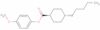 Cyclohexanecarboxylic acid, 4-pentyl-, 4-methoxyphenyl ester, trans-