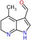 4-methyl-5,6-dihydro-1H-pyrrolo[2,3-b]pyridine-3-carbaldehyde