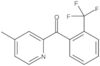 (4-Methyl-2-pyridinyl)[2-(trifluoromethyl)phenyl]methanone
