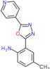 4-methyl-2-(5-pyridin-4-yl-1,3,4-oxadiazol-2-yl)aniline