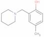 4-Methyl-2-(1-piperidinylmethyl)phenol