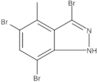 3,5,7-Tribromo-4-methyl-1H-indazole