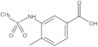 4-Methyl-3-[(methylsulfonyl)amino]benzoic acid