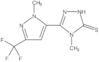 2,4-Dihydro-4-methyl-5-[1-methyl-3-(trifluoromethyl)-1H-pyrazol-5-yl]-3H-1,2,4-triazole-3-thione