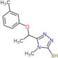 2,4-Dihydro-4-methyl-5-[1-(3-methylphenoxy)ethyl]-3H-1,2,4-triazole-3-thione