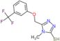 4-methyl-5-{[3-(trifluoromethyl)phenoxy]methyl}-2,4-dihydro-3H-1,2,4-triazole-3-thione