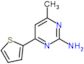 4-methyl-6-(thiophen-2-yl)pyrimidin-2-amine