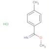 Benzenecarboximidic acid, 4-methyl-, methyl ester, hydrochloride