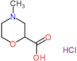 4-methylmorpholine-2-carboxylic acid hydrochloride