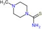 4-carbamothioyl-1-methylpiperazin-1-ium