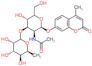 7-[[2-(Acetylamino)-2-deoxy-3-O-(6-deoxy-α-L-galactopyranosyl)-β-D-glucopyranosyl]oxy]-4-methyl-2H…