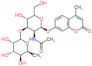 N-[(2S,3S,4R,5S)-5-hydroxy-6-(hydroxymethyl)-2-(4-methyl-2-oxo-chromen-7-yl)oxy-4-[(3S,4S,5S,6S)-3,4,5-trihydroxy-6-methyl-tetrahydropyran-2-yl]oxy-tetrahydropyran-3-yl]acetamide