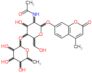 7-[[2-(Acetylamino)-2-deoxy-4-O-(6-deoxy-α-L-galactopyranosyl)-β-D-glucopyranosyl]oxy]-4-methyl-2H…