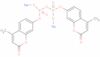 Diphosphoric acid, P,P′-bis(4-methyl-2-oxo-2H-1-benzopyran-7-yl) ester, sodium salt (1:2)