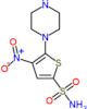 4-nitro-5-piperazin-1-ylthiophene-2-sulfonamide