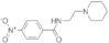 4-nitro-N-(2-piperidinoethyl)benzenecarboxamide