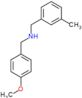 1-(4-methoxyphenyl)-N-(3-methylbenzyl)methanamine