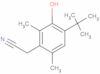 4-(1,1-Dimethylethyl)-3-hydroxy-2,6-dimethylbenzeneacetonitrile