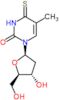 1-(2-deoxy-beta-D-erythro-pentofuranosyl)-5-methyl-4-thioxo-3,4-dihydropyrimidin-2(1H)-one