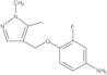 4-[(1,5-Dimethyl-1H-pyrazol-4-yl)methoxy]-3-fluorobenzenamine