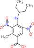 4-[(1-ethylpropyl)amino]-2-methyl-3,5-dinitrobenzoic acid