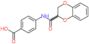 4-[(2,3-dihydro-1,4-benzodioxin-2-ylcarbonyl)amino]benzoic acid