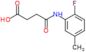 4-[(2-fluoro-5-methylphenyl)amino]-4-oxobutanoic acid