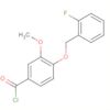 Benzoyl chloride, 4-[(2-fluorophenyl)methoxy]-3-methoxy-