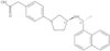 4-[(3S)-3-[[(1R)-1-(1-Naphthalenyl)ethyl]amino]-1-pyrrolidinyl]benzeneacetic acid