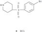 Piperidine,4-[(4-bromophenyl)sulfonyl]-, hydrochloride (1:1)