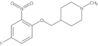 4-[(4-Fluoro-2-nitrophenoxy)methyl]-1-methylpiperidine