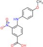 4-[(4-methoxyphenyl)amino]-3-nitrobenzoic acid