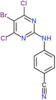 4-[(5-bromo-4,6-dichloropyrimidin-2-yl)amino]benzonitrile