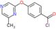 4-(6-methylpyrazin-2-yl)oxybenzoyl chloride