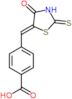 4-[(4-Oxo-2-thioxo-5-thiazolidinylidene)methyl]benzoic acid