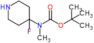 tert-butyl N-(4-fluoro-4-piperidyl)-N-methyl-carbamate