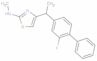 4-(1-(2-fluoro-4-biphenyl)ethyl)-2-methylaminothiazole