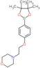 4-{2-[4-(4,4,5,5-tetramethyl-1,3,2-dioxaborolan-2-yl)phenoxy]ethyl}morpholine