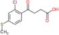 4-(2-chloro-4-methylsulfanyl-phenyl)-4-oxo-butanoic acid