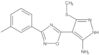 4-[3-(3-Methylphenyl)-1,2,4-oxadiazol-5-yl]-3-(methylthio)-1H-pyrazol-5-amine