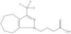 5,6,7,8-Tetrahydro-3-(trifluoromethyl)-1(4H)-cycloheptapyrazolebutanoic acid