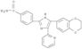 4-[4-(2,3-Dihydro-1,4-benzodioxin-6-yl)-5-(2-pyridinyl)-1H-imidazol-2-yl]benzamide