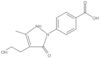 4-[2,5-Dihydro-4-(2-hydroxyethyl)-3-methyl-5-oxo-1H-pyrazol-1-yl]benzoic acid