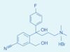 Benzonitrilo, 4-[4-(dimetilamino)-1-(4-fluorofenil)-1-hidroxibutil]-3-(hidroximetil)-, bromhidra...