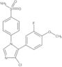 4-[4-Chloro-5-(3-fluoro-4-methoxyphenyl)-1H-imidazol-1-yl]benzenesulfonamide