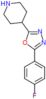 4-[5-(4-fluorophenyl)-1,3,4-oxadiazol-2-yl]piperidine