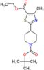 tert-butyl 4-[5-(ethoxycarbonyl)-4-methyl-1,3-thiazol-2-yl]piperidine-1-carboxylate