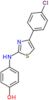 4-[[4-(4-Chlorophenyl)-2-thiazolyl]amino]phenol