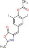 [2,6-diiodo-4-[(E)-(2-methyl-5-oxo-oxazol-4-ylidene)methyl]phenyl] acetate