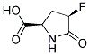 D-Proline, 4-fluoro-5-oxo-, (4R)- (9CI)